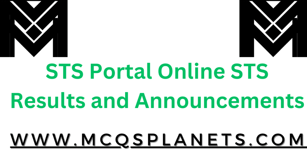 STS Portal Online STS Results and Announcements