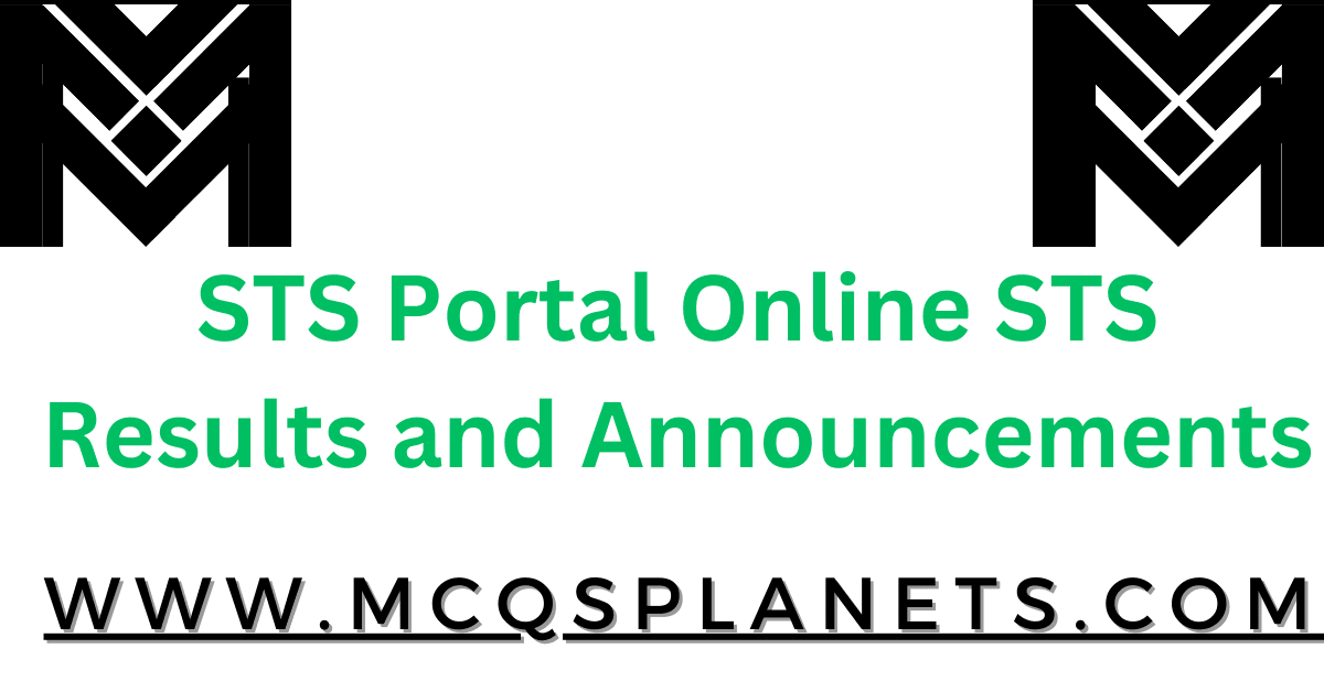 STS Portal Online STS Results and Announcements
