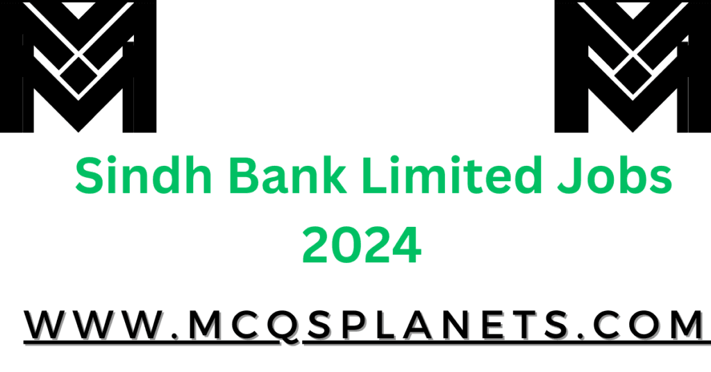Sindh Bank Limited Jobs 2024