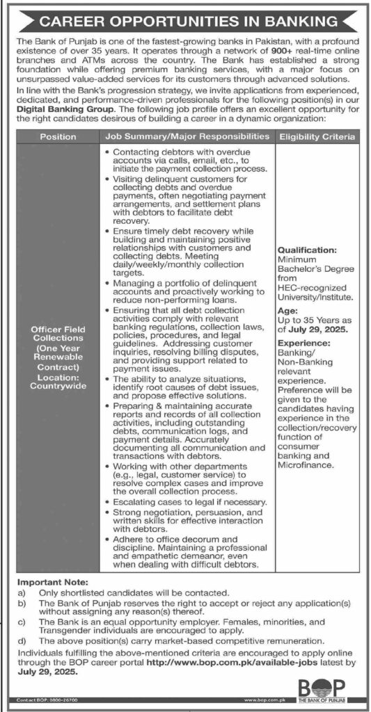 Exciting Career Opportunities in the Banking Sector