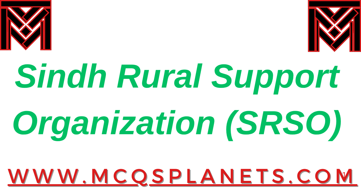 Sindh Rural Support Organization (SRSO)