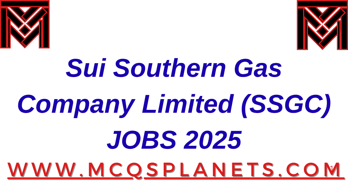 Sui Southern Gas Company Limited (SSGC) JOBS 2025