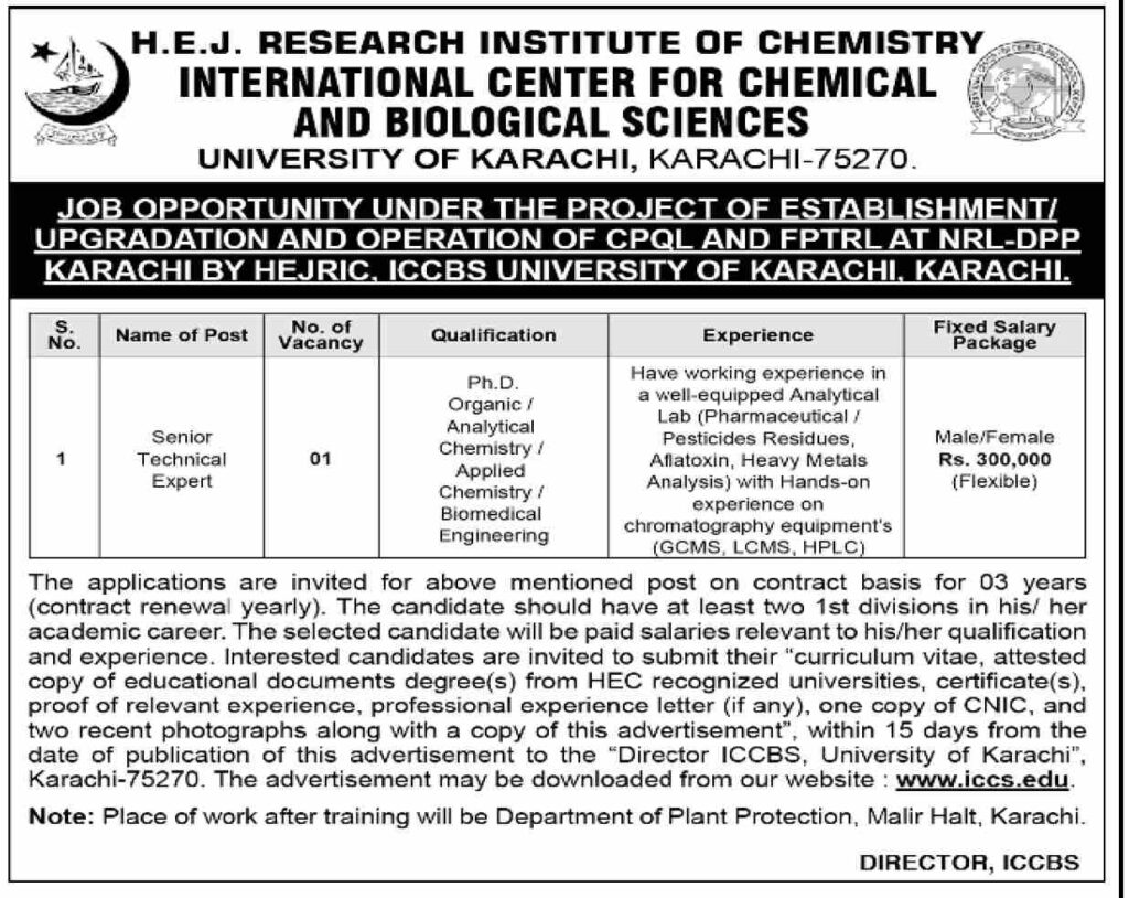 H.E.J. Research Institute of Chemistry