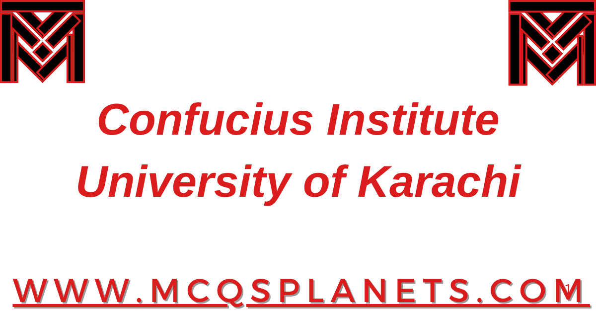 Confucius Institute University of Karachi JOBS 2025