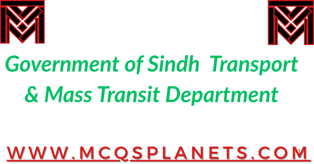 Government of Sindh – Transport & Mass Transit Department