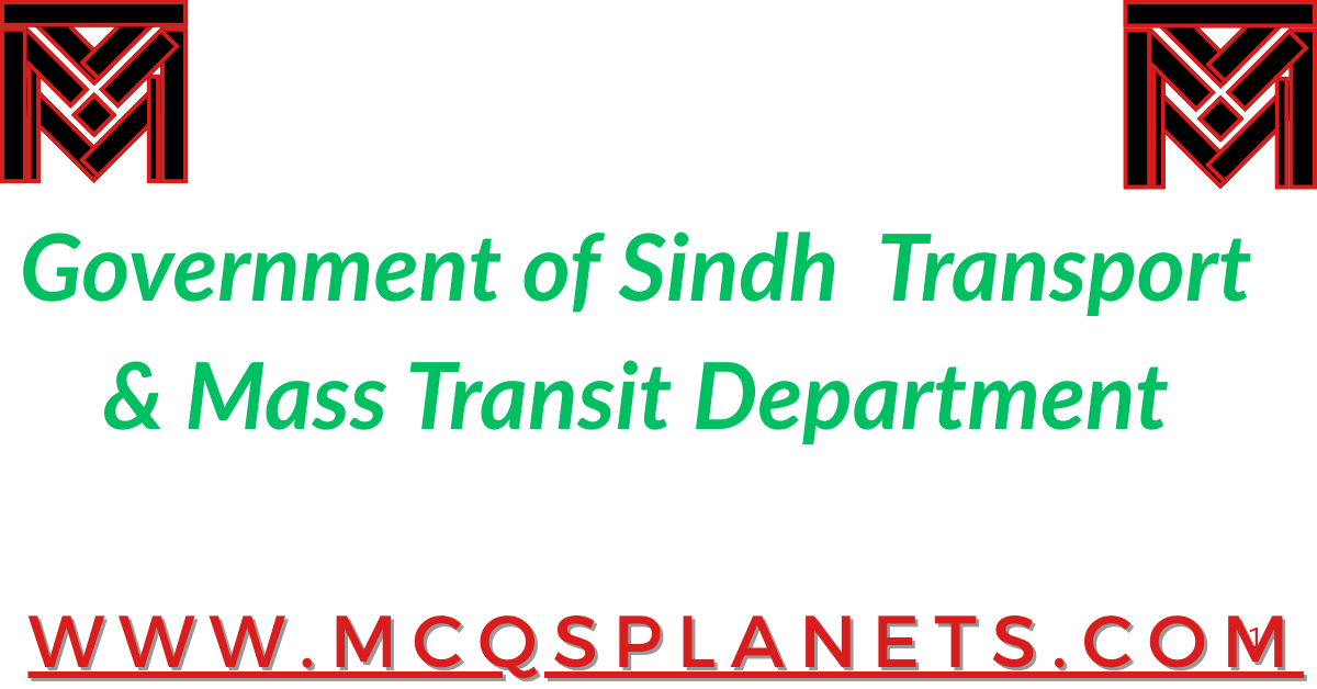 Government of Sindh – Transport & Mass Transit Department