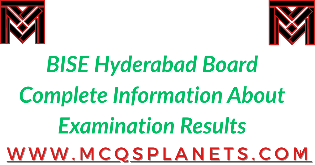 Hyderabad Board Complete Information About Examination Results