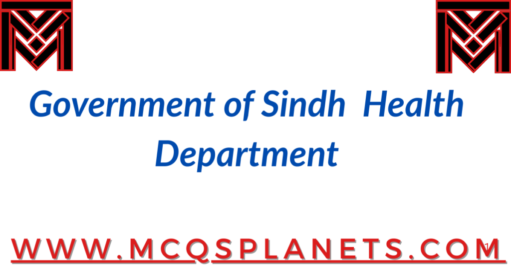 Government of Sindh – Health Department
