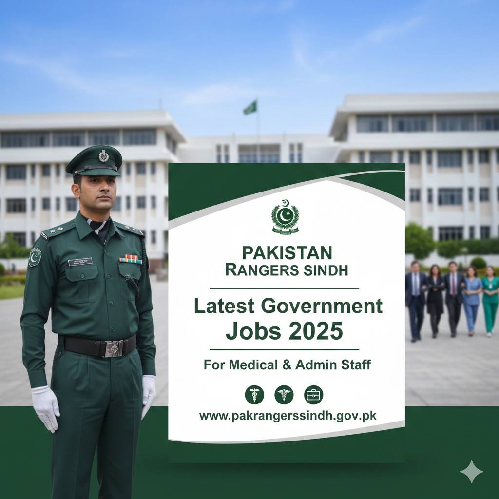 Pakistan Rangers Sindh – Latest Government Jobs 2025 for Medical & Admin Staff