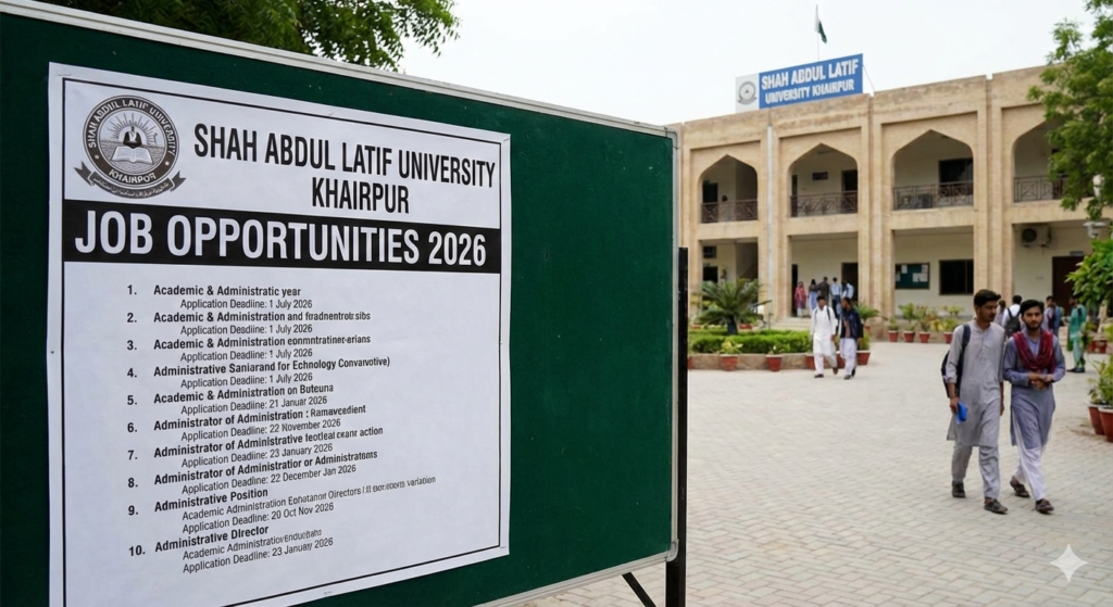 Shah Abdul Latif University Khairpur jobs 2026