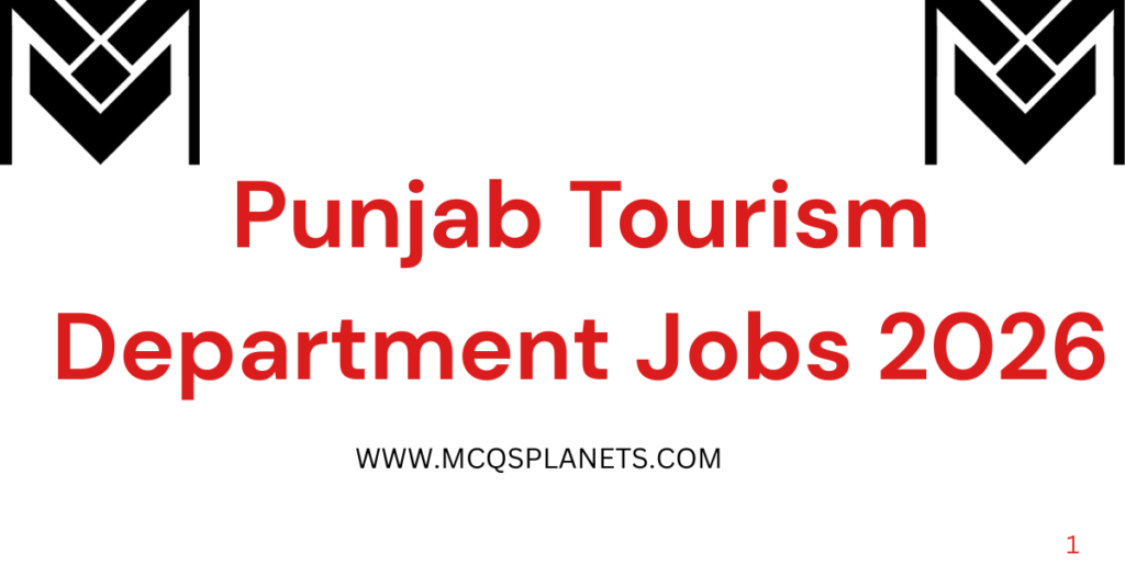 Punjab Tourism Department Jobs 2026