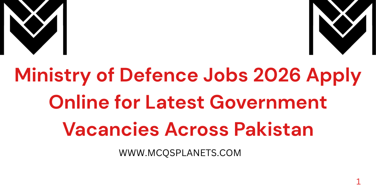 Ministry of Defence Jobs 2026