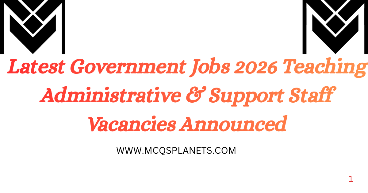 Latest Government Jobs 2026