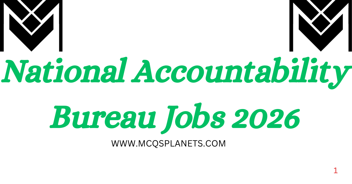 National Accountability Bureau Jobs 2026
