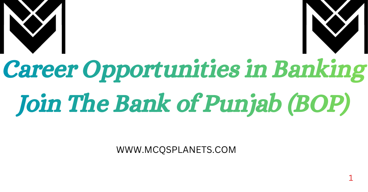 Career Opportunities in Banking