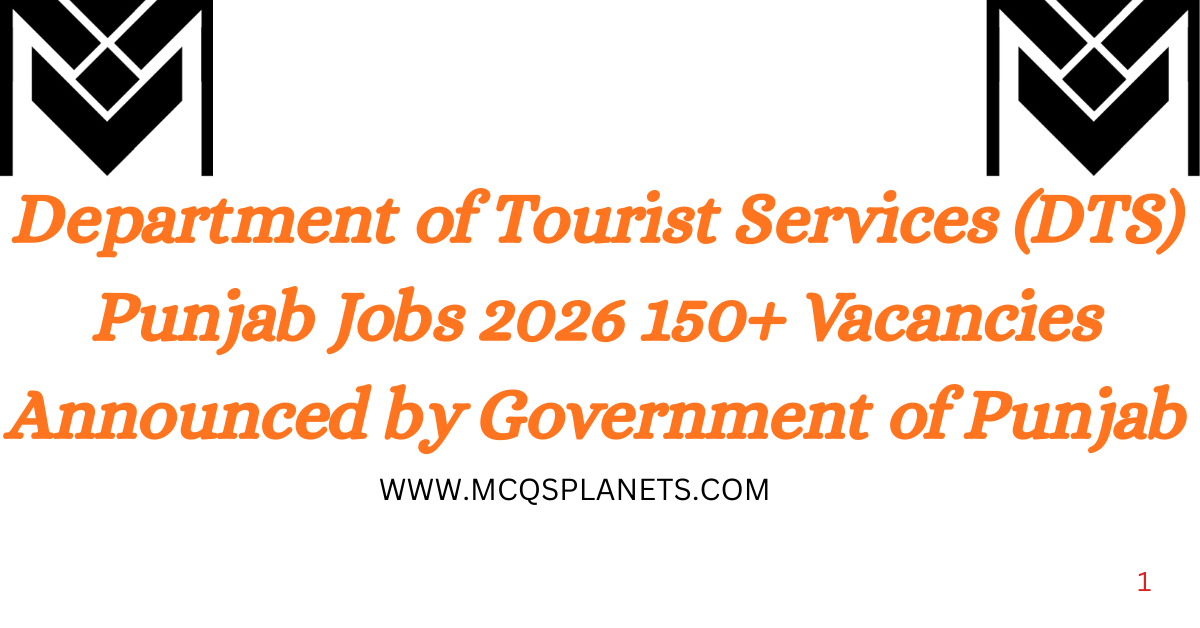 Department of Tourist Services (DTS) Punjab Jobs 2026