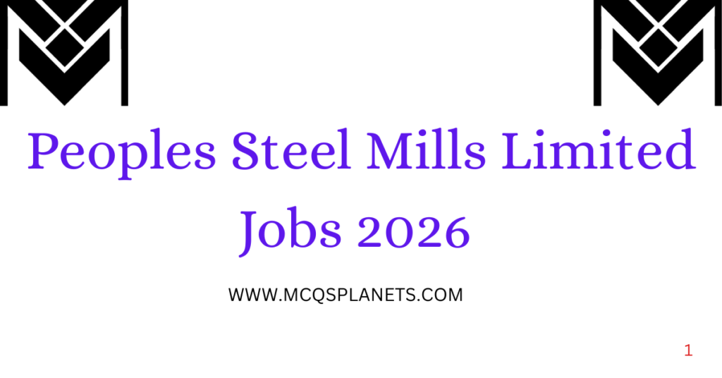 Peoples Steel Mills Limited Jobs 2026