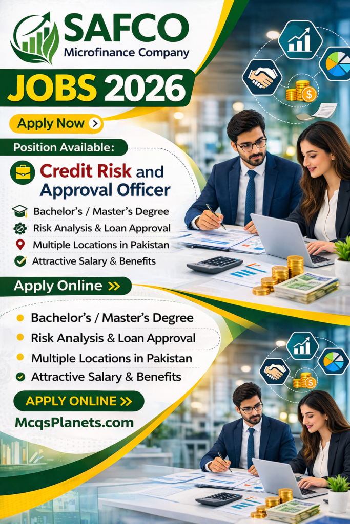 SAFCO Microfinance Company Jobs 2026