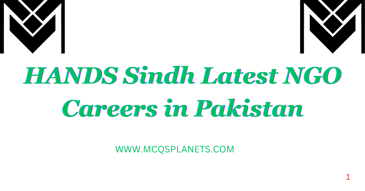 HANDS Sindh Jobs 2026