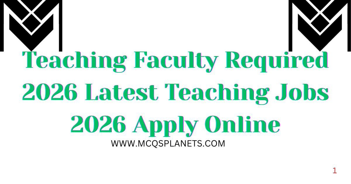 Teaching Faculty Required 2026
