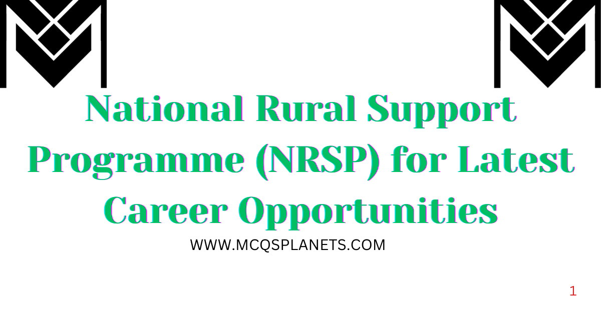 National Rural Support Program  Jobs 2026