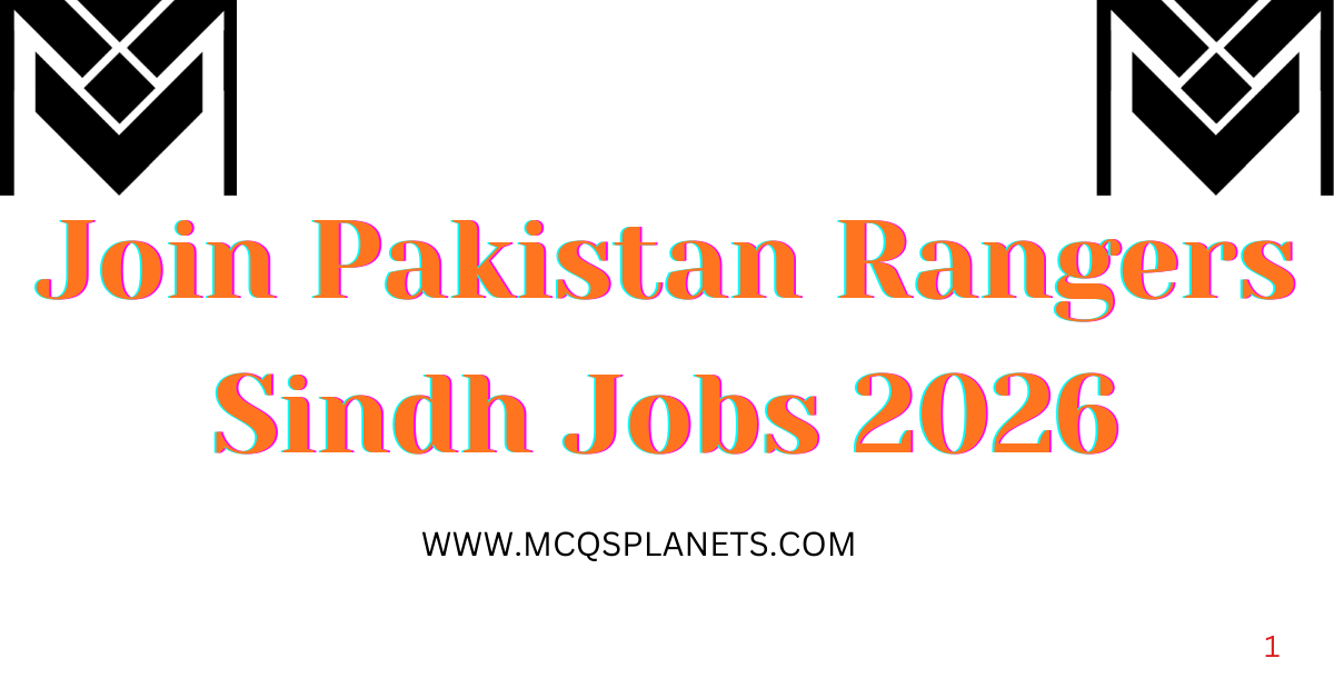 Join Pakistan Rangers Sindh Jobs 2026