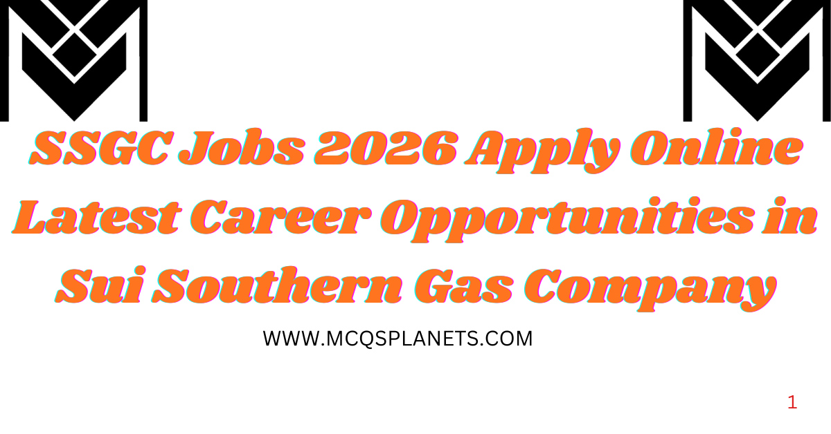 SSGC Jobs 2026 Apply Online