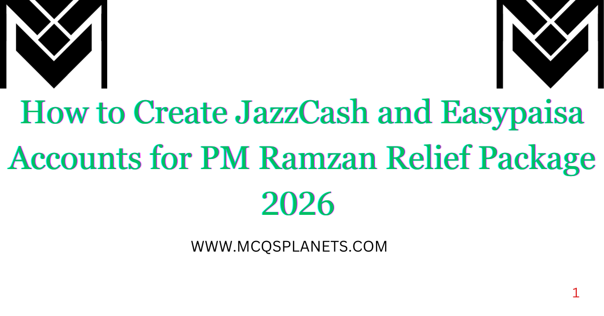 How to Create JazzCash and Easypaisa