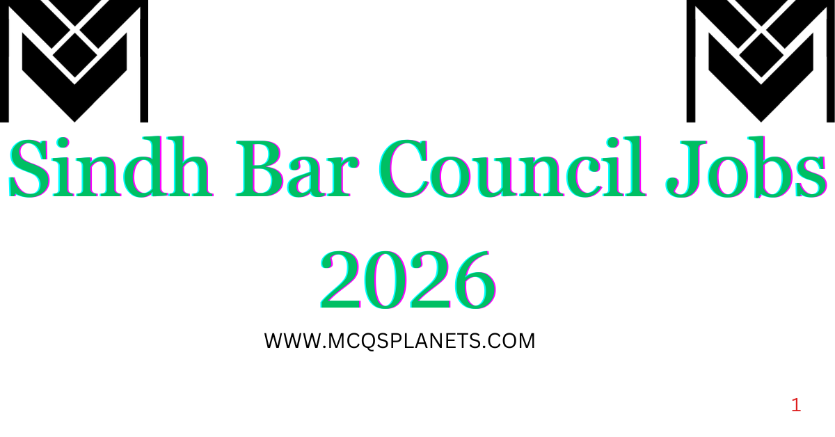 Sindh Bar Council Jobs 2026
