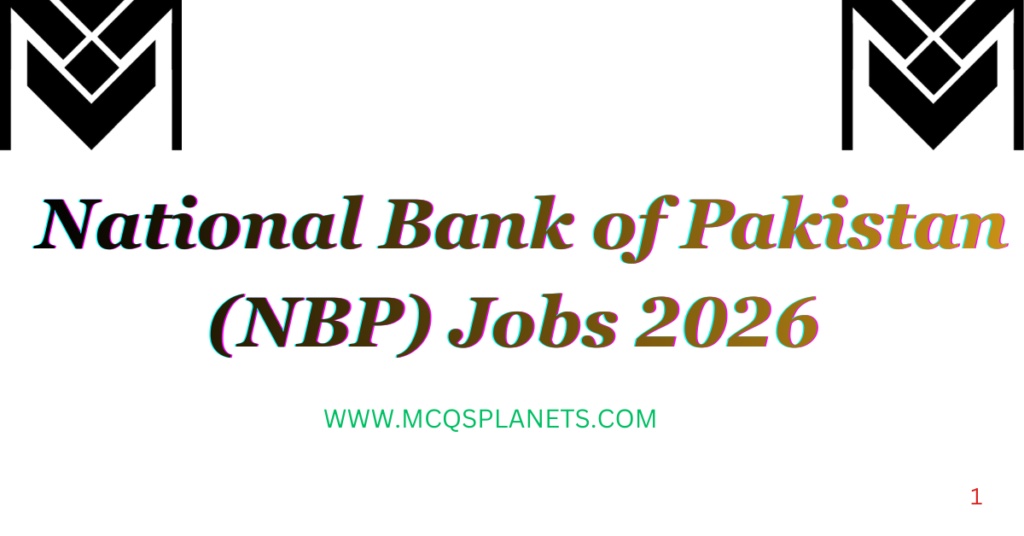 National Bank of Pakistan (NBP) Jobs 2026