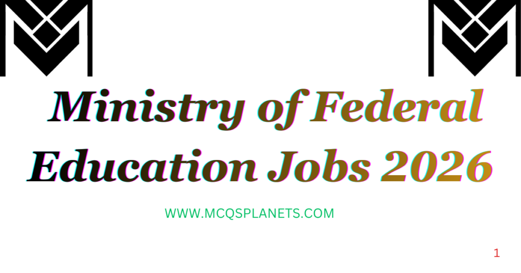 Ministry of Federal Education Jobs 2026