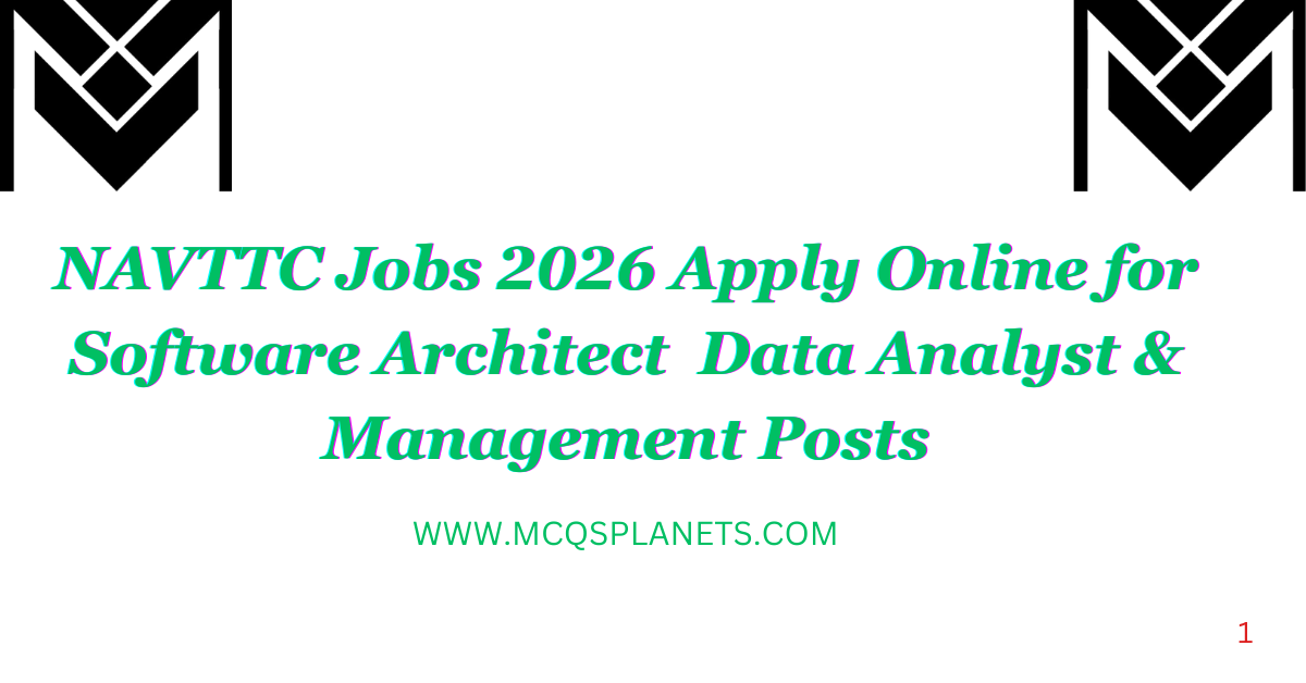 NAVTTC Jobs 2026
