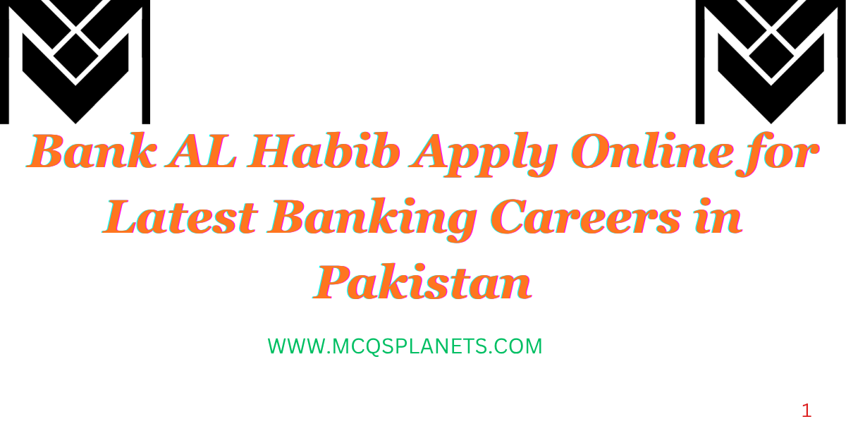 Bank AL Habib Jobs 2026