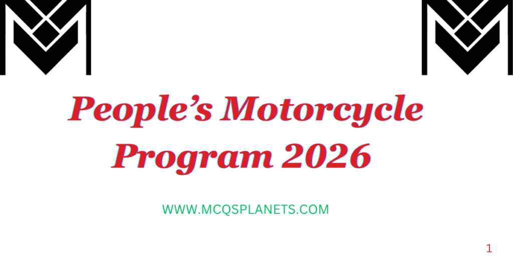 People’s Motorcycle Program 2026