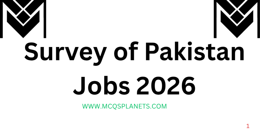 Survey of Pakistan Jobs 2026